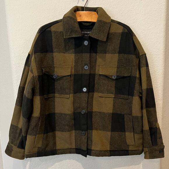 ALLSAINTS Women's Luella Check Jacket  Size US/4 - Picture 10 of 10